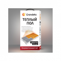 Нагревательный мат  01,5/225Вт Grandeks 1,5м2 ( двухжильный )