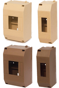 Коробка для автоматов 1-2 модуля 42х124х57, светлое дерево Урал ПАК
