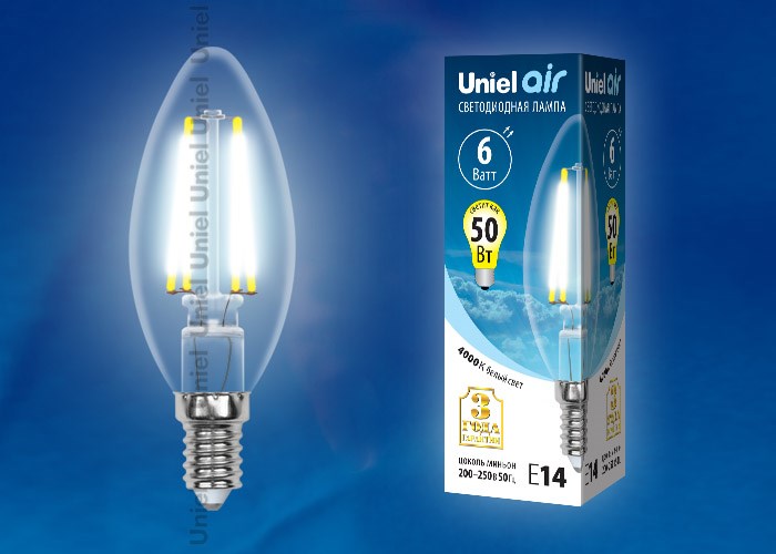 LED-C35-6W/WW/E14/CL GLA01TR