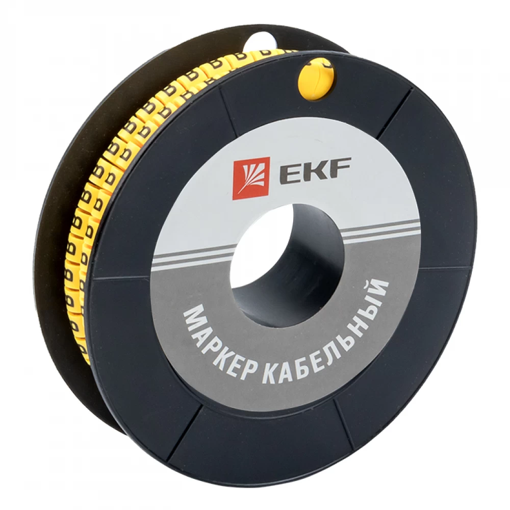 Маркер-кабельный 2,5кв.мм "B" (к-1000ед) (ЕС-1) EKF