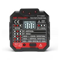 Тестер розеток и УЗО КТ 106D "PROLINE" КВТ