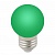   .  . .   LED-G45-1W-GREEN-E27-FR-